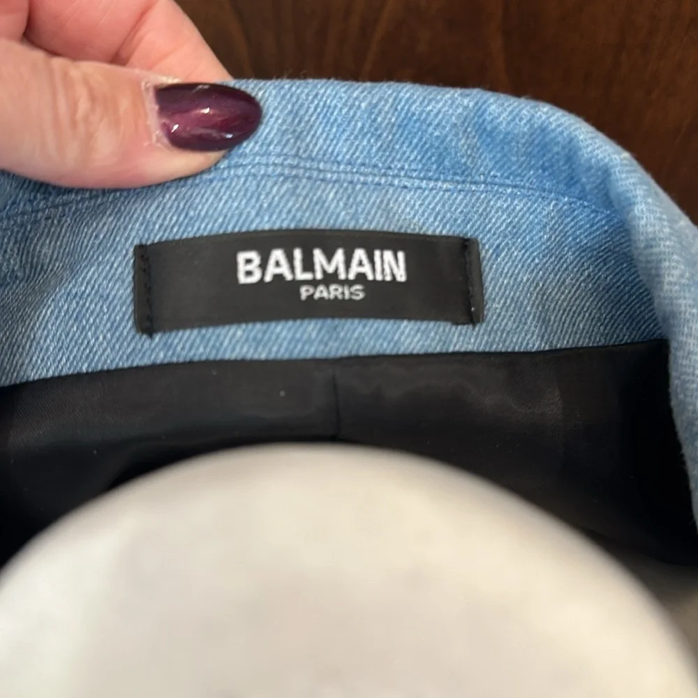 Balmain Paris Jean material jacket size 36 - Picture 3 of 4
